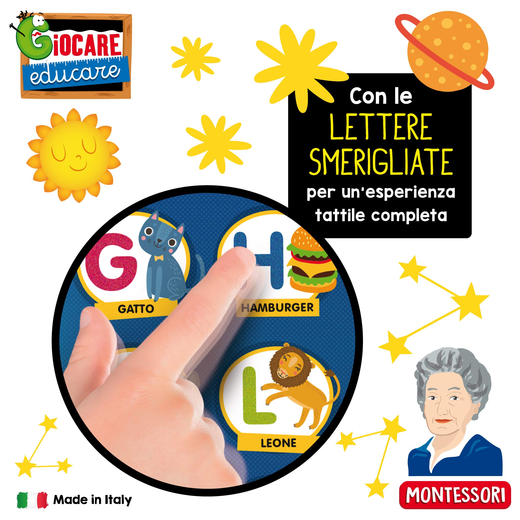 Lisciani Giochi Montessori Alfabetiere Tattile Elettronico