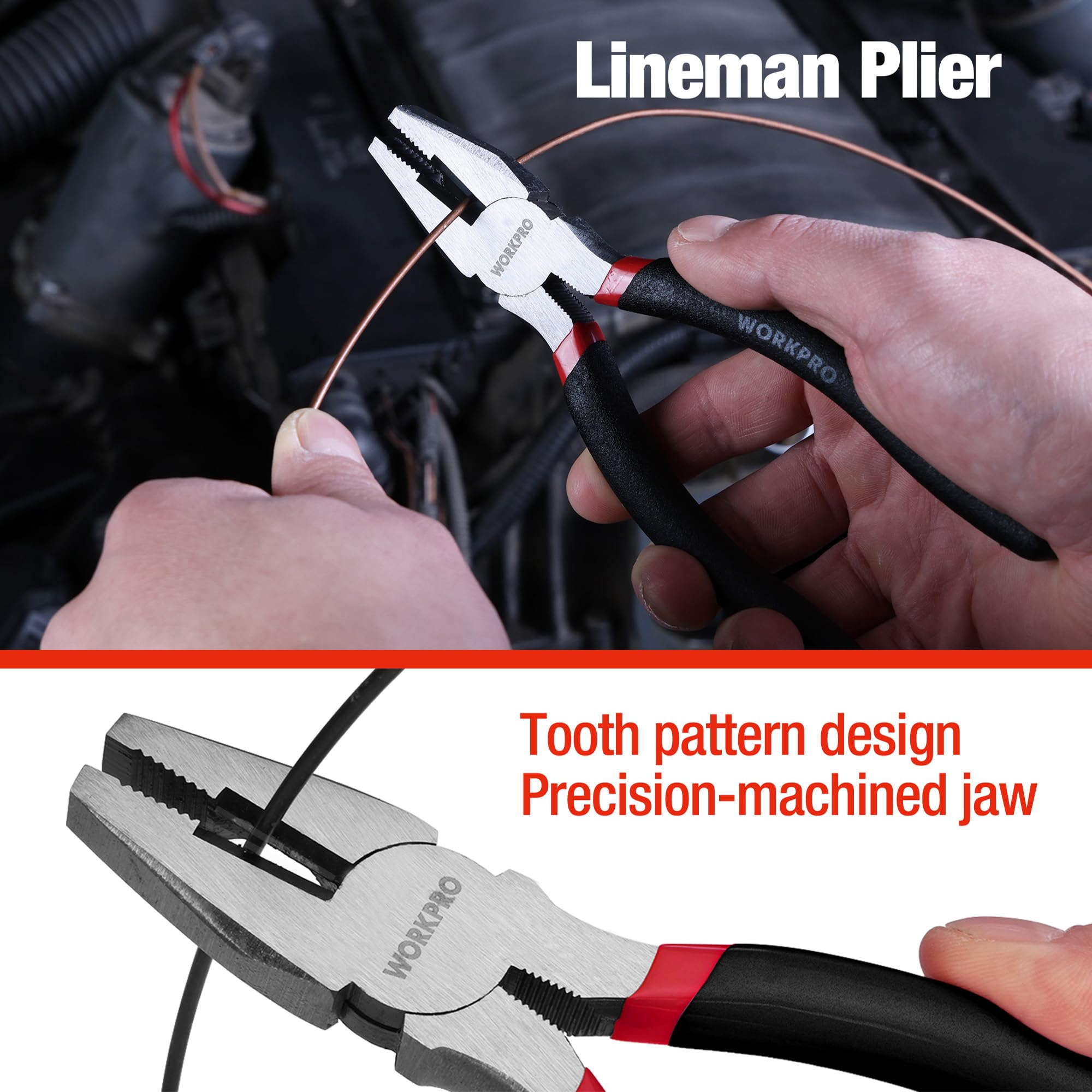 WORKPRO 7-Piece Pliers Set - Durable Tool Kit -5