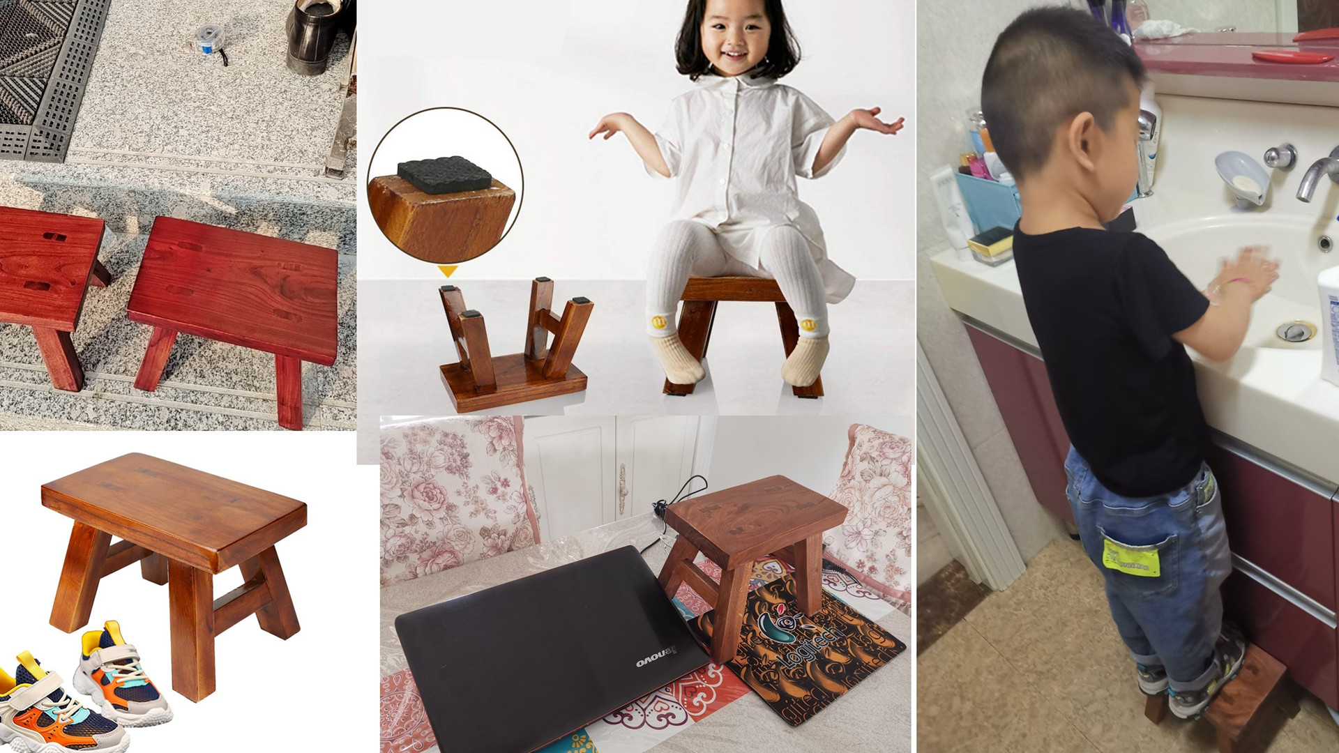 Amazon.com: Small Stool Wooden Step Stool Footstool Solid Wood 8 Amazon.com: Small Stool Wooden Step Stool Footstool Solid Wood 8