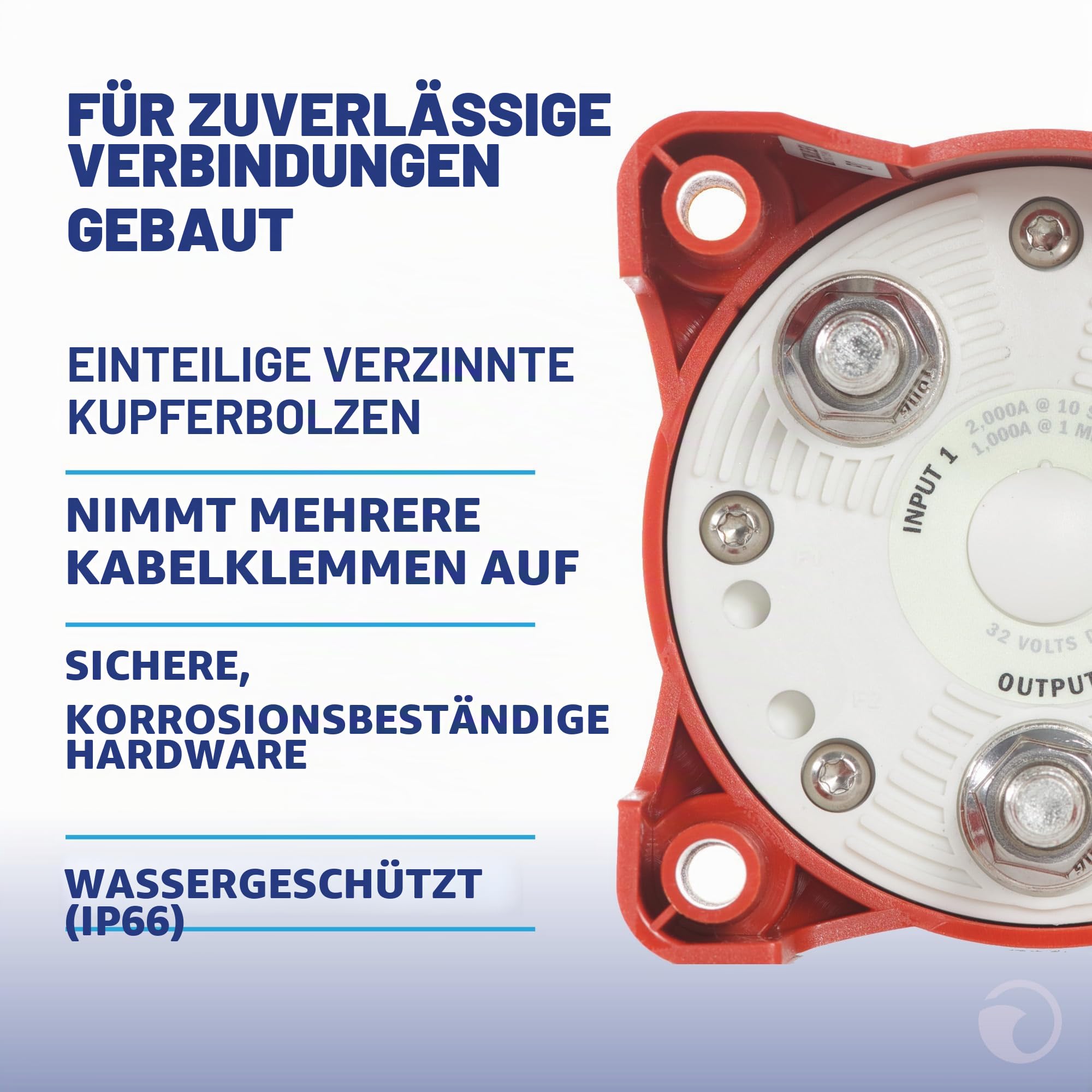 BLUE SEA 11001 BATTERY SWITCH E SERIES 3 POS W/AFD