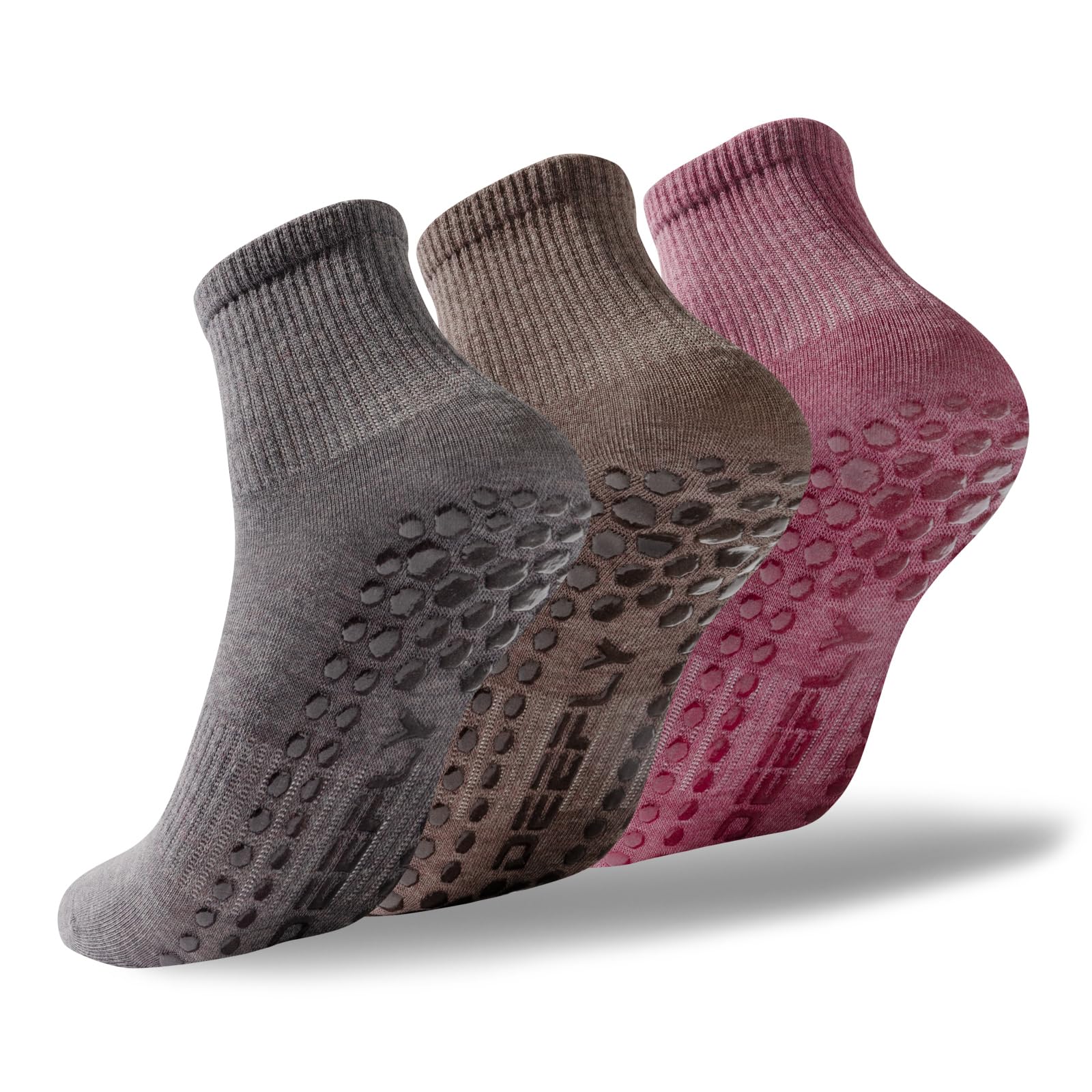 deefly Women Yoga Socks,Non Slip Grip Pilates Socks Unthickened