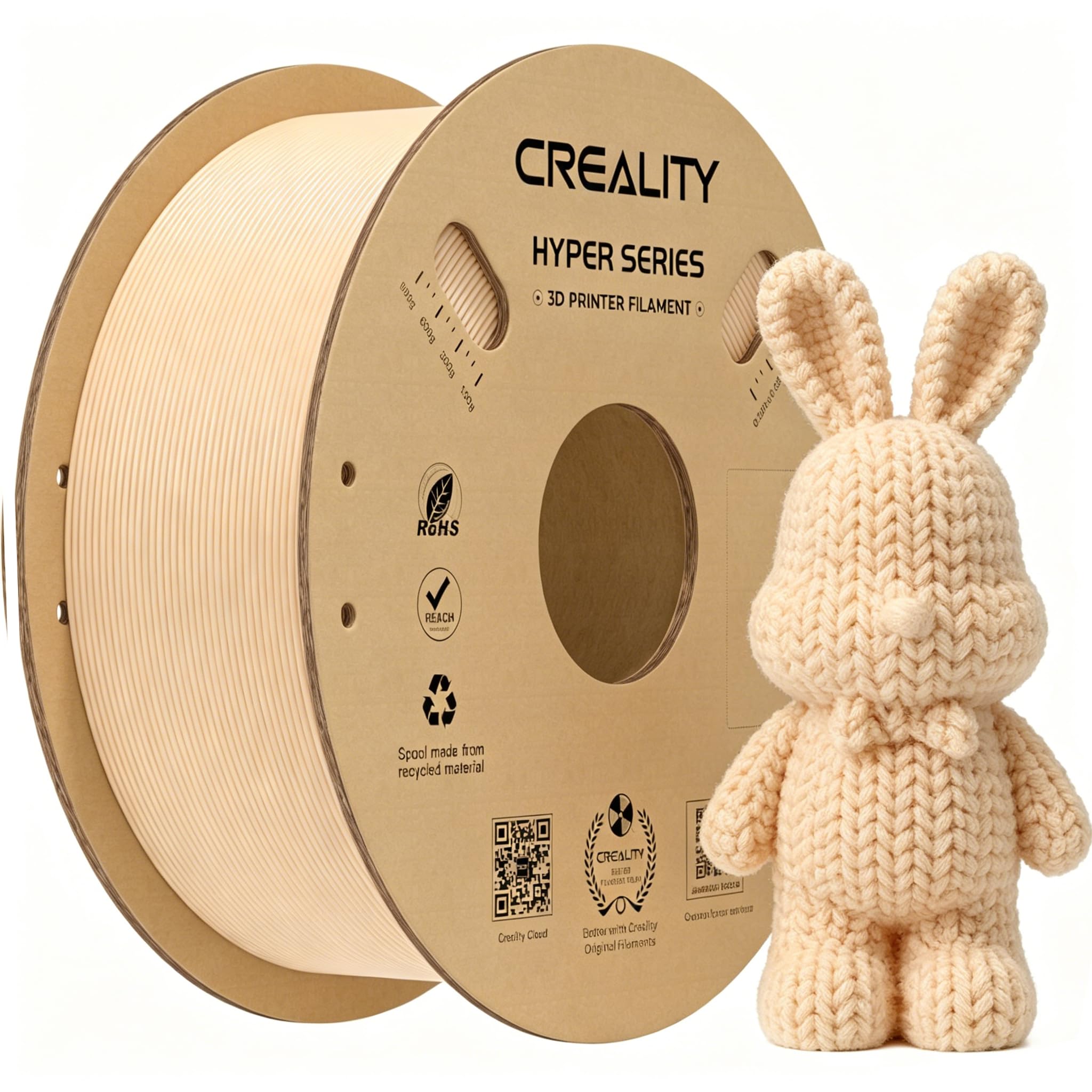 Creality Hyper PLA Filament 1.75mm 1KG, Skin, 1-Pack