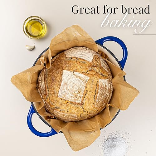 Vista 139 de Nuovva - Olla holandesa de hierro fundido con tapa – Cacerola esmaltada apta para horno hasta 500° F antiadherente – Utensilios de cocina Rojo