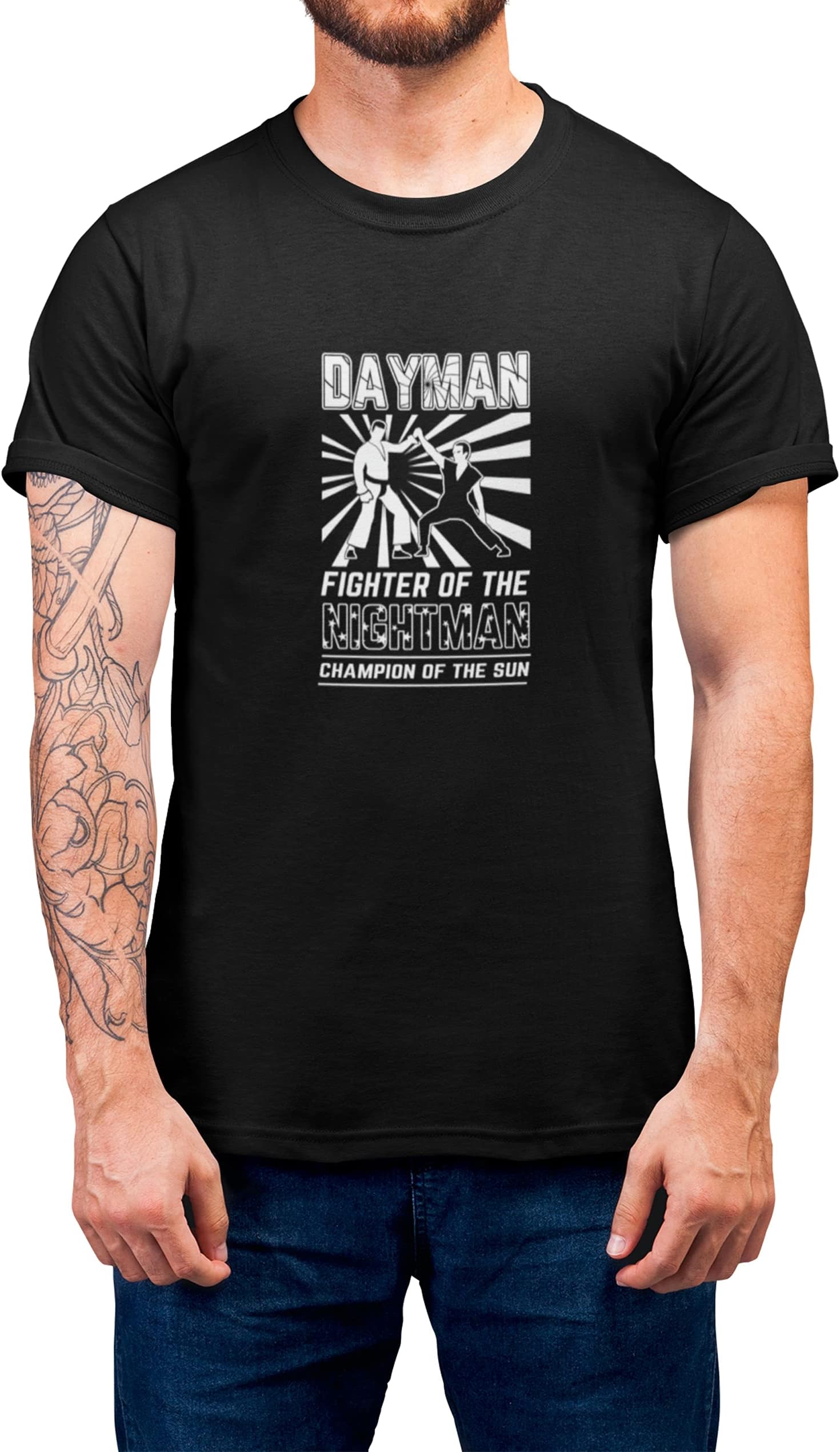 LuxylUnisex Dayman Fighter of The Nightman T-Shirt
