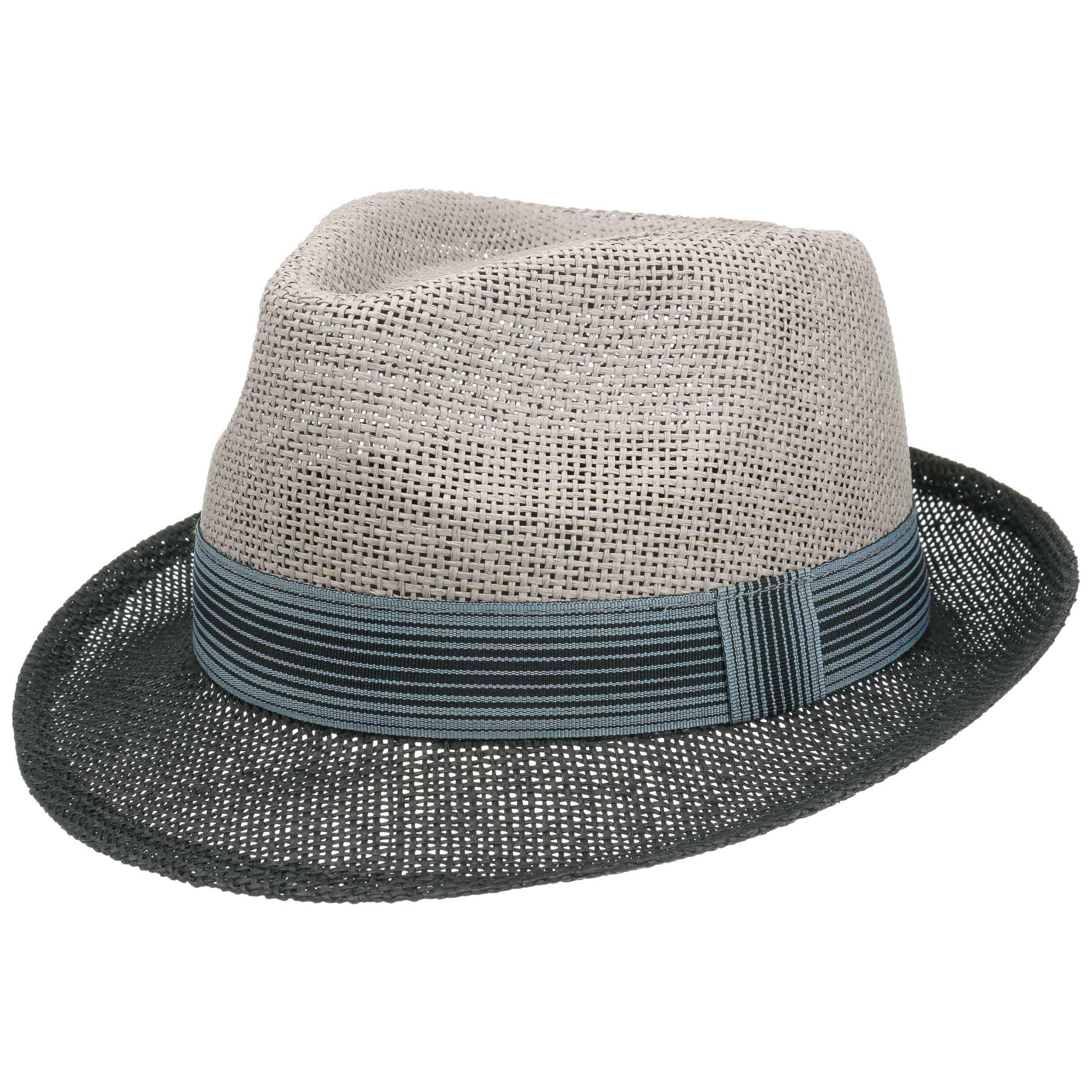 LIPODO Twotone Sombrero Trilby Paja Degradado Unisex Primavera Verano