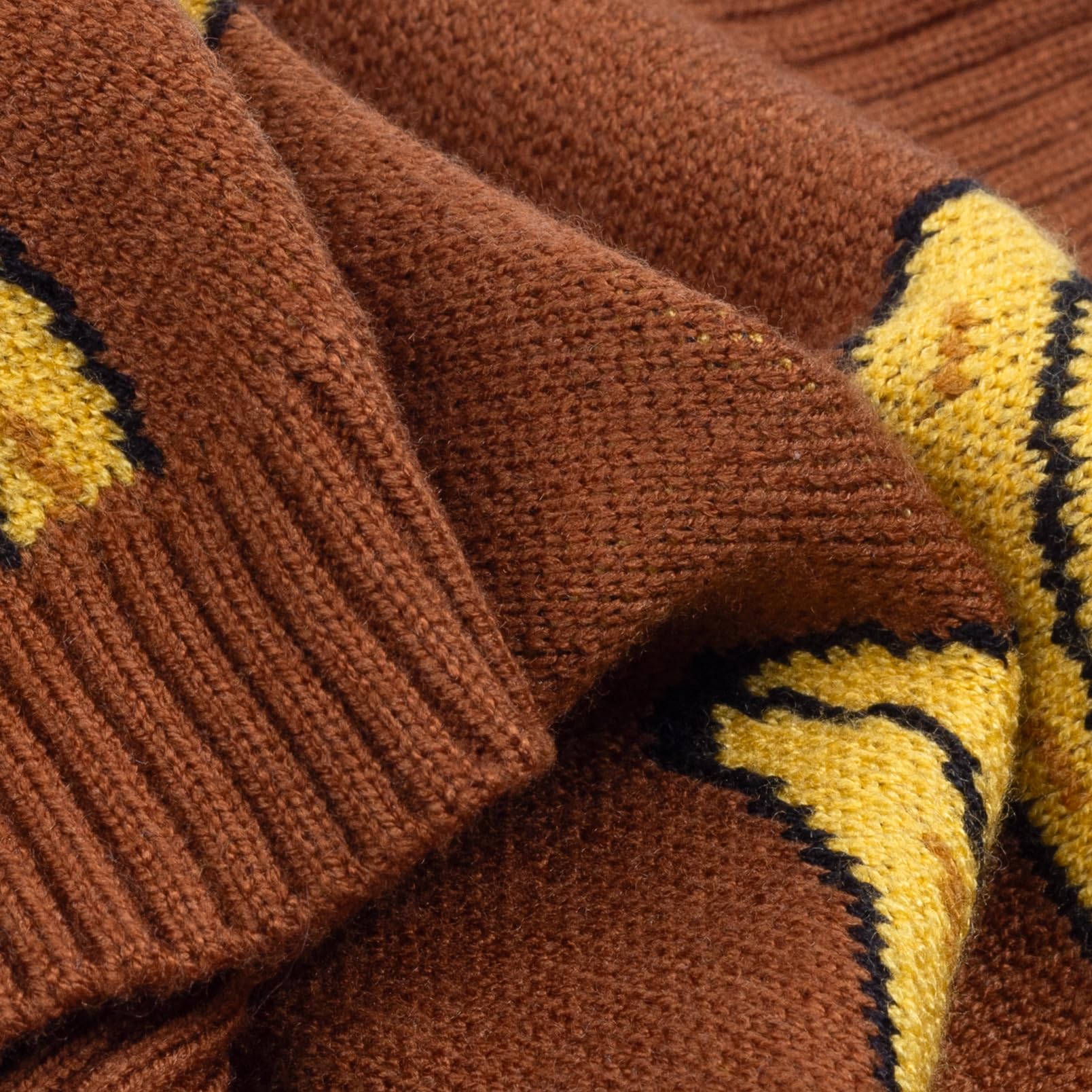 Fitwarm Banana Pull thermique pour chien - Vêtements d'hiver pour petits chiens - Garçon et fille - Marron et jaune - Taille XXL