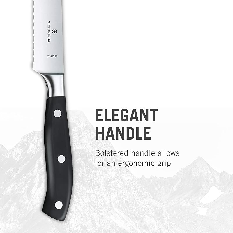 Victorinox Grand Maître 23 cm-es Fogazott Élű Kenyérvágó Kés - Rozsdamentes Acél Penge, Ergonomikus Nyél, Mosogatógépben Mosható, Díszdobozo