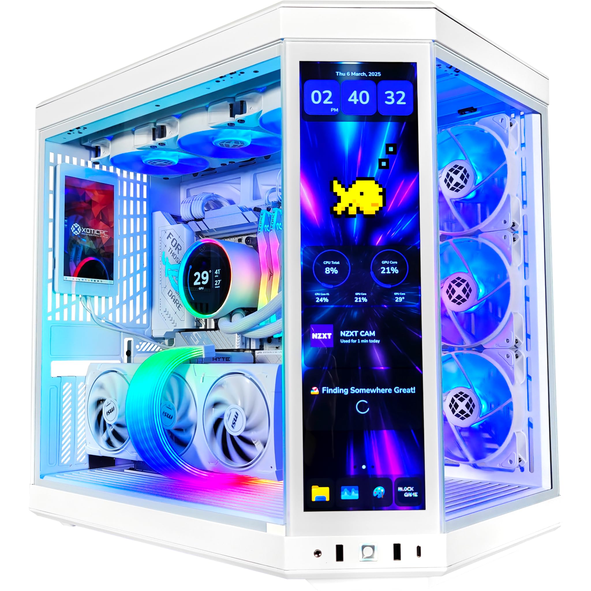 Amazon.com: XOTICPC Y70 Ultimate X3D Ghost Gaming Desktop, AMD