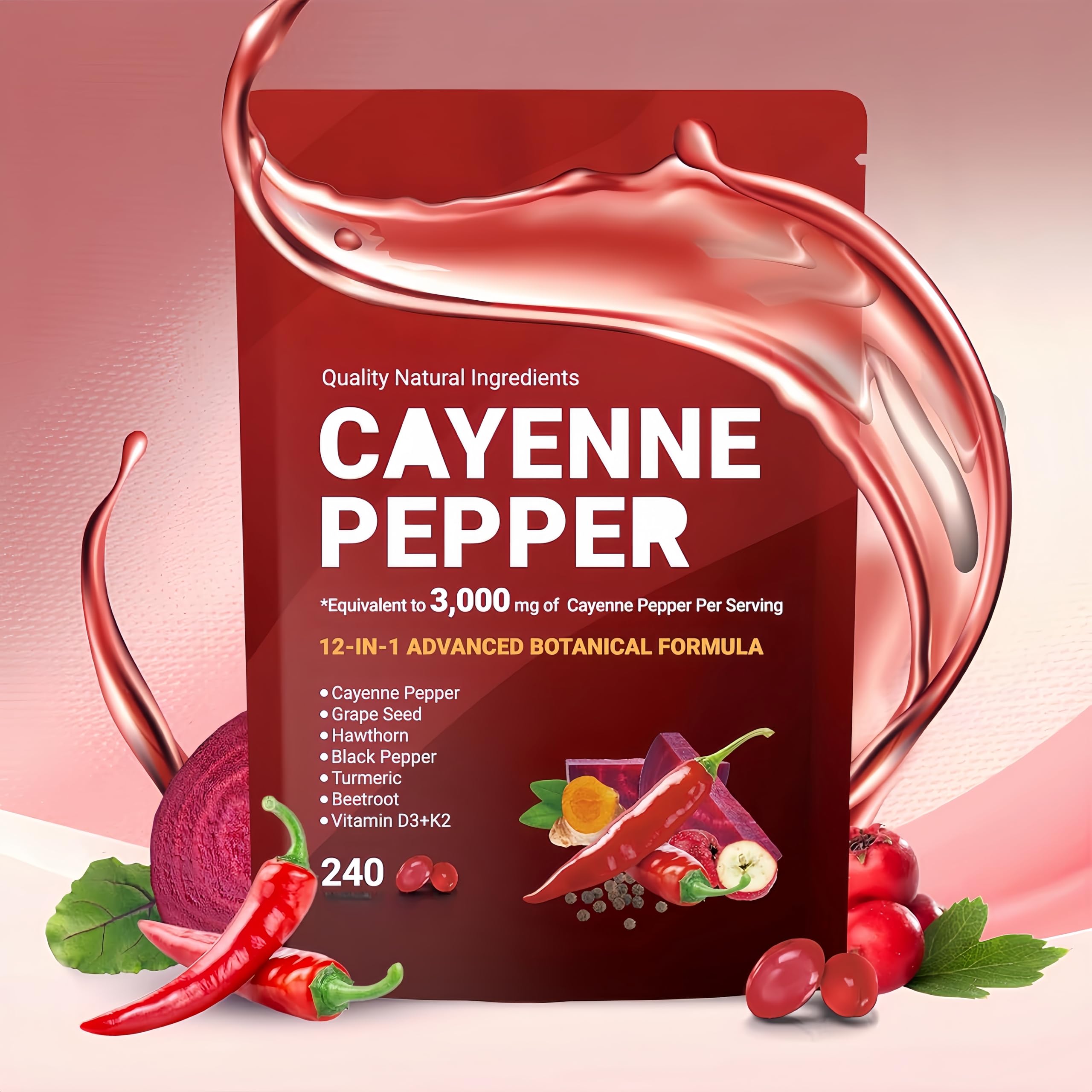Pepe di Caienna, curcuma e altro ancora supportano le vene delle gambe, la salute digestiva e cardiovascolare, favorendo una sana circolazione e l'energia quotidiana