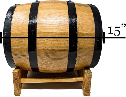 Miniatura 4 de Barriles de envejecimiento de roble americano blanco grabado personalizado (20 litros), nuevos barriles de madera para envejecer tu propio whisky,