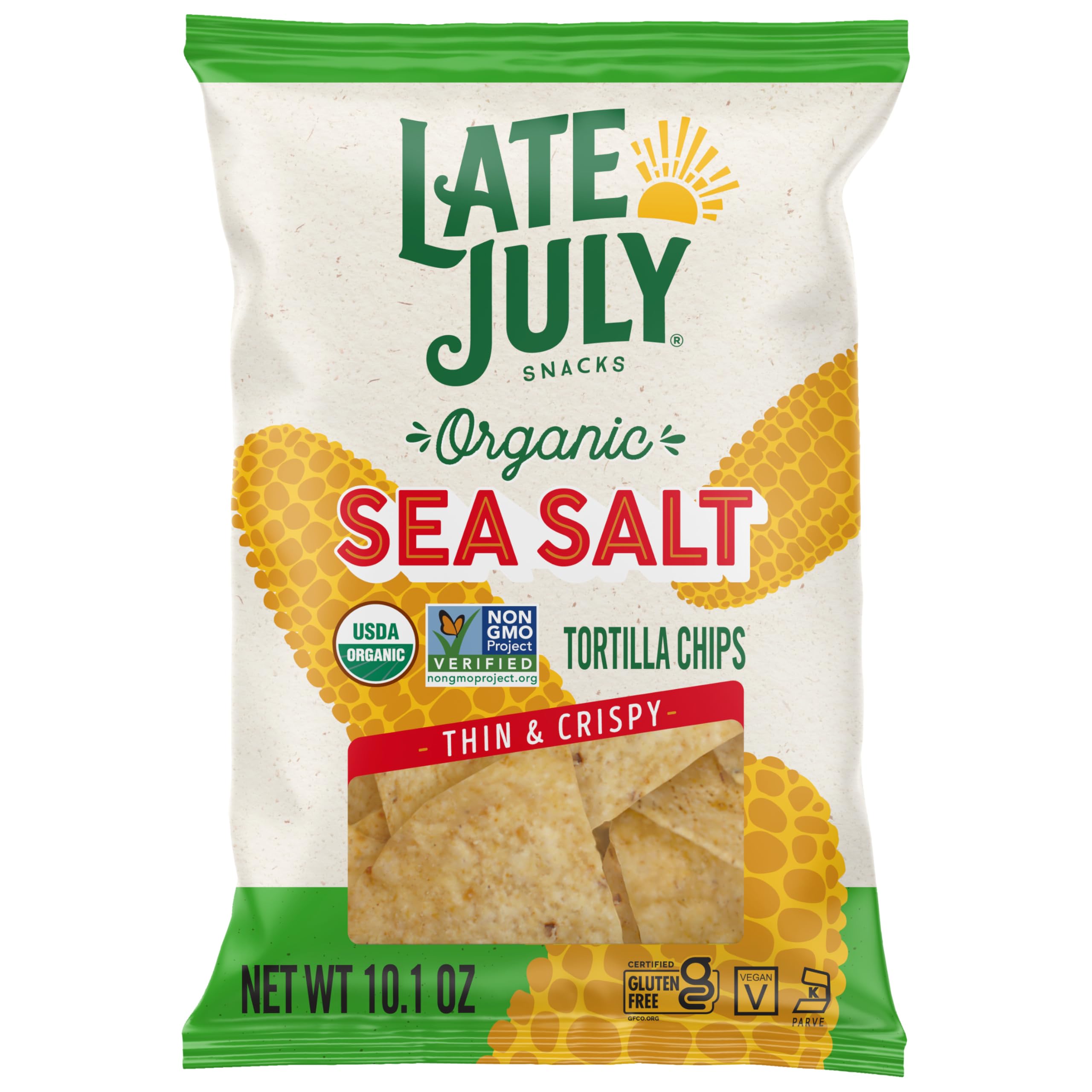Late July Sea Salt Organic Tortilla Chips, 10.1 Oz Bag