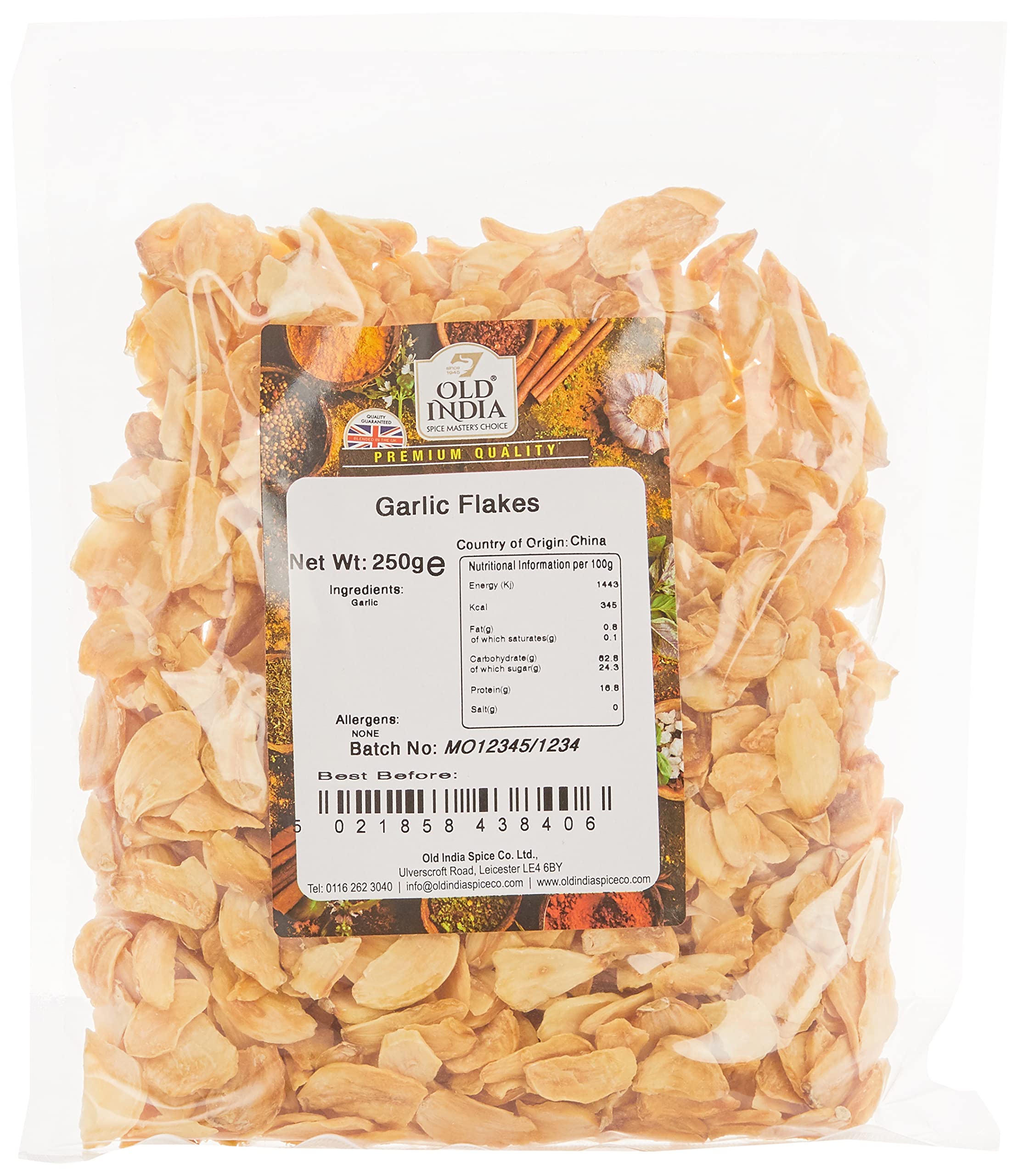 Old India Garlic Flakes 250g