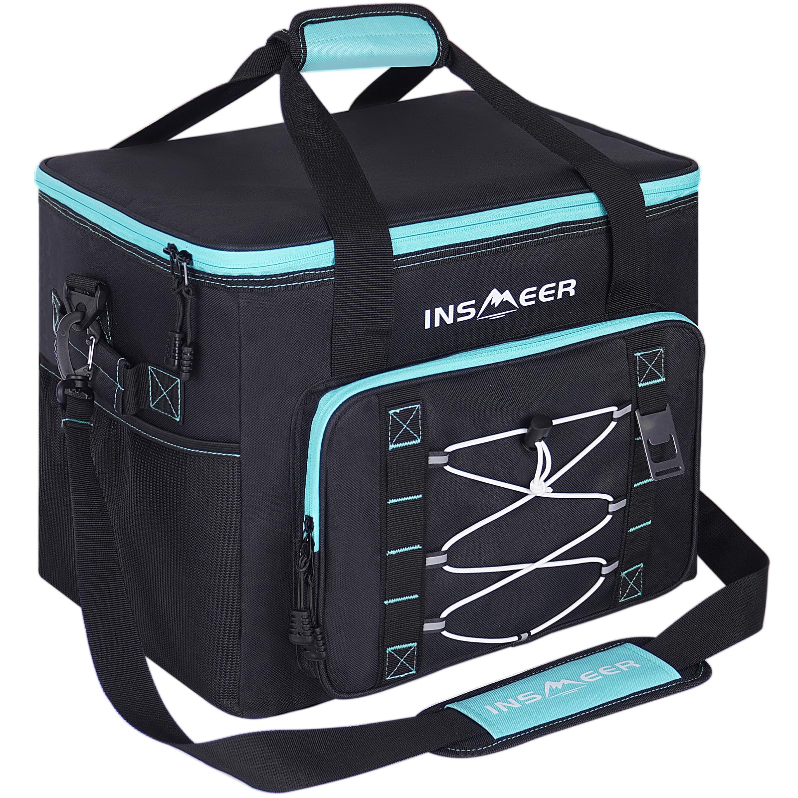 Bolsa Térmica Plegable De 50 Litros - Lonchera Aislante Para Picnic, Camping O Viaje En Coche - Mantiene El Frío Hasta 5 Horas, Tela Oxford 600D Resistente