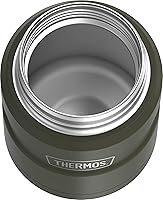 Vista 7 de THERMOS Stainless King Tarro de alimentos aislado al vacío con cuchara, 16 onzas, verde militar