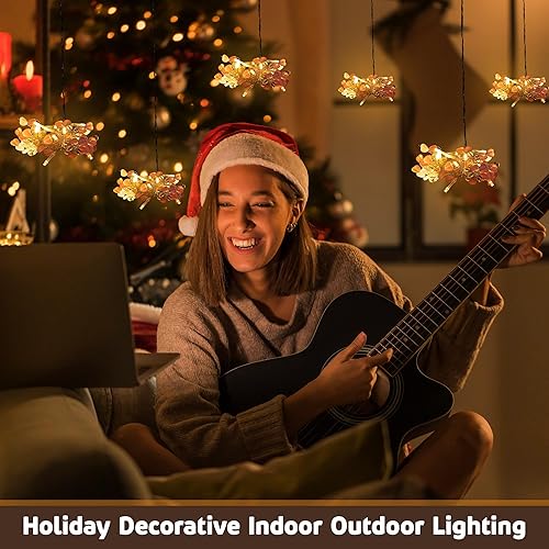 Miniatura 6 de Guirnalda de 20 luces LED de 5 pies con corazones rosas y cuentas transparentes, funciona con pilas, regalo de San Valentín, iluminación decorativa