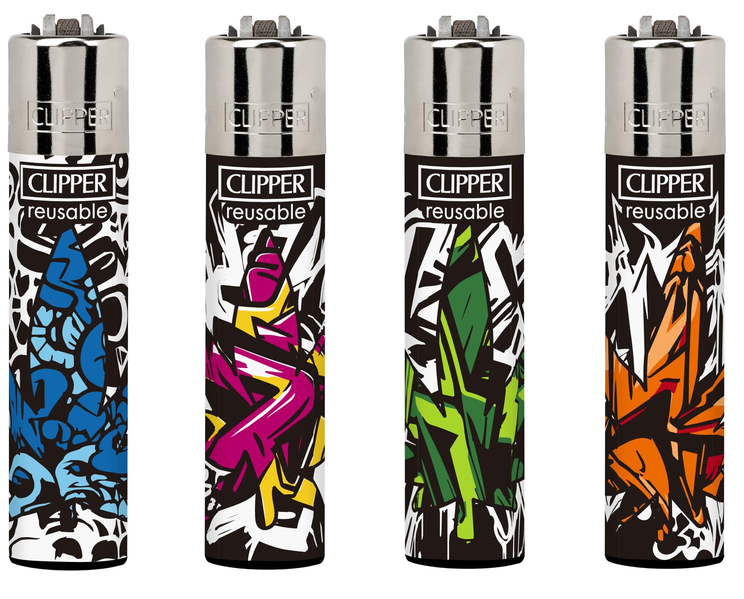 Ksp Partners Ltd E-Commerce Multicolor Ksp Partners Ltd- 4 X Clipper Lighters Urban Weed 4