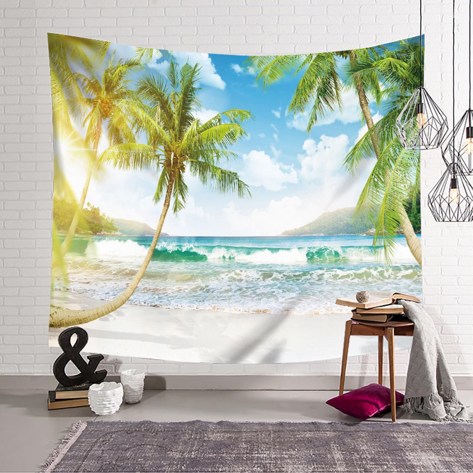 RDSGYZ Dywan ścienny z motywem, 260 x 240 cm, dekoracja ścienna do pokoju dziecięcego, sypialni, salonu