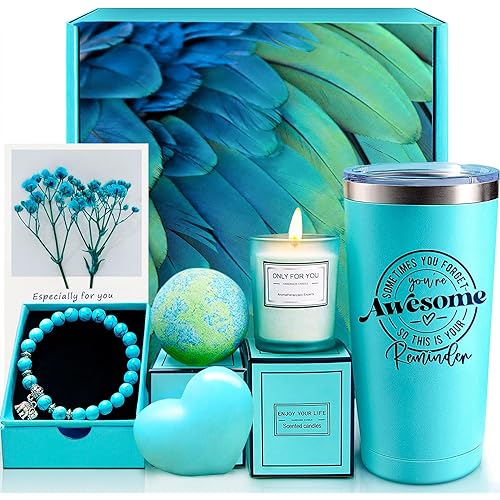 Birthday Gifts for Women, Christmas Gifts for Women Mom Wife Girlfriend Sister Best Friend Her - Happy Birthday Valentines Mothers Day Gifts, Personalized Spa Thank You Gift Baskets Set for Women
