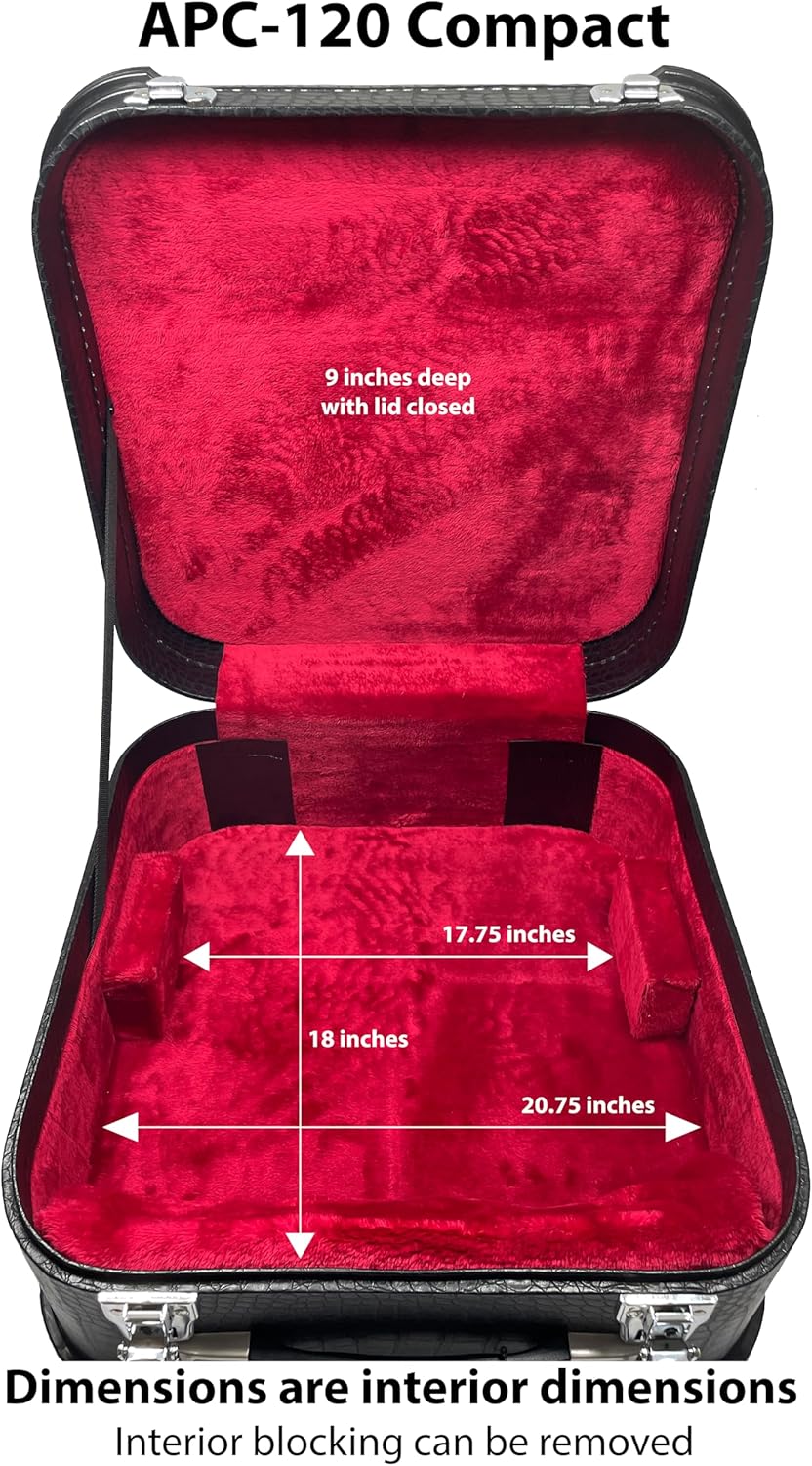 MMBAT 22鍵 8ベース バヤンアコーディオン レッド ケース付
