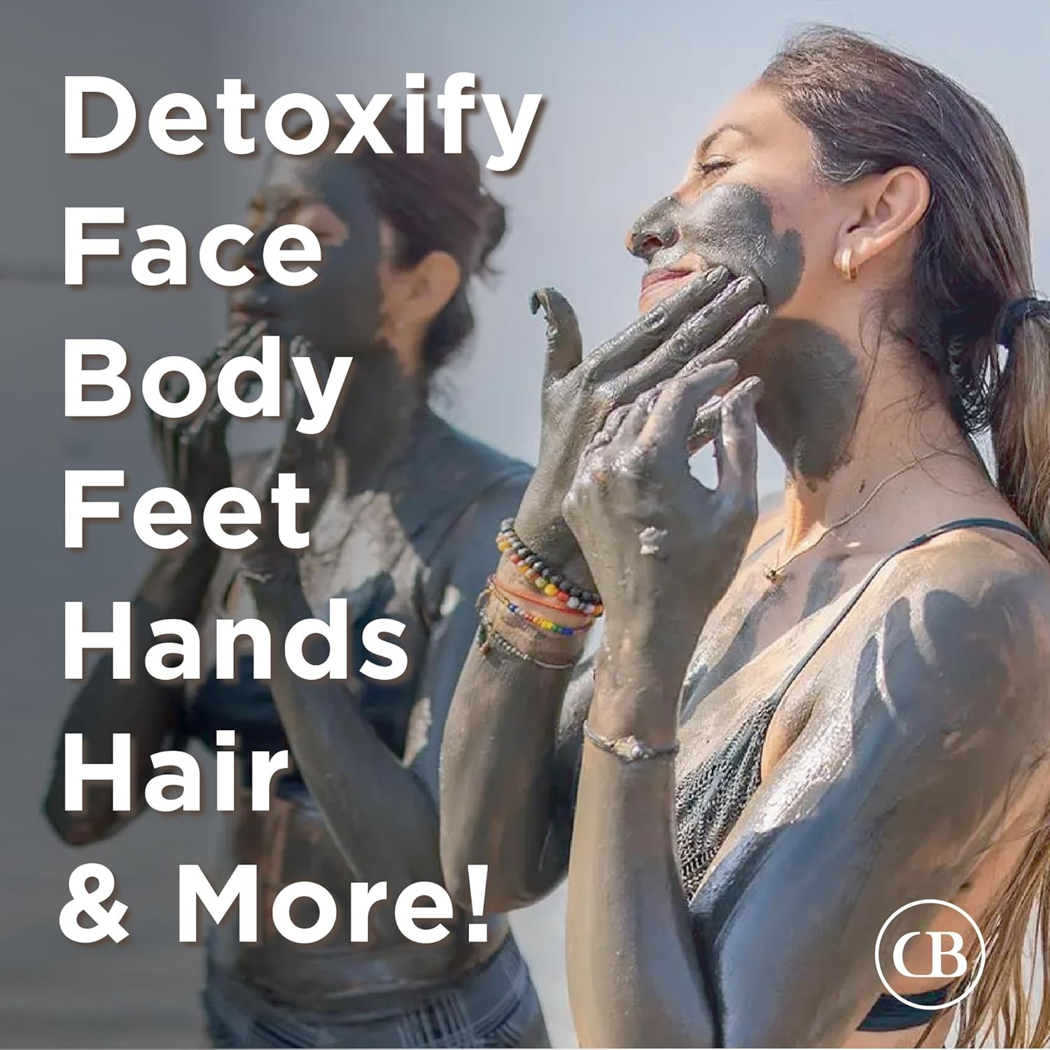 California Biology Sensitive & Oily Skin Clay Mask | Kaolin & Calcium Bentonite Clay | Indian Healing Clay for Face & Body | Pore Cleansing Face & Body Clay | Natural Skin Care Mask | Travel 6 Count - Image 5