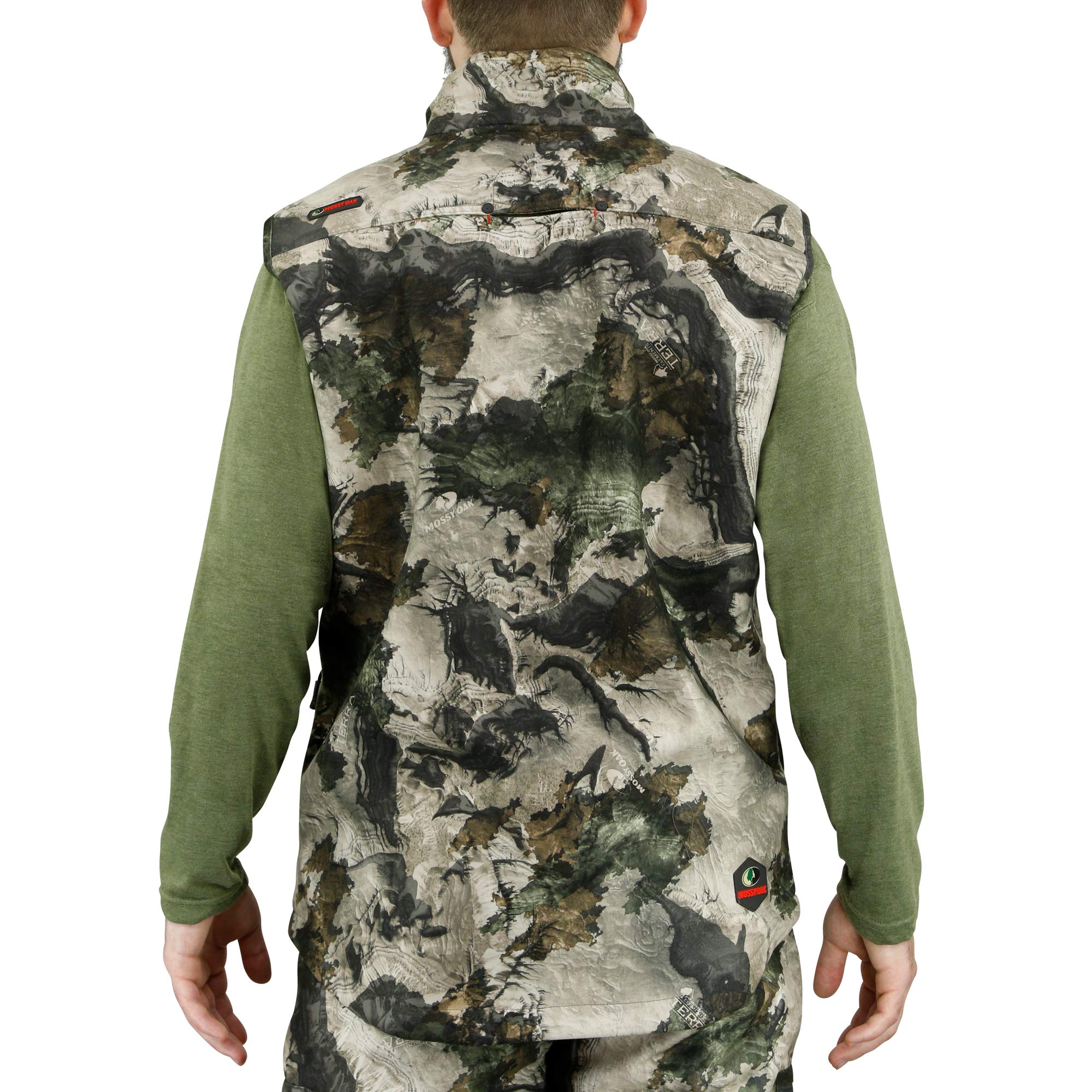 Mossy Oak Men's Standard Camo Sherpa 2.0 Fleece Lined Hunting Vest