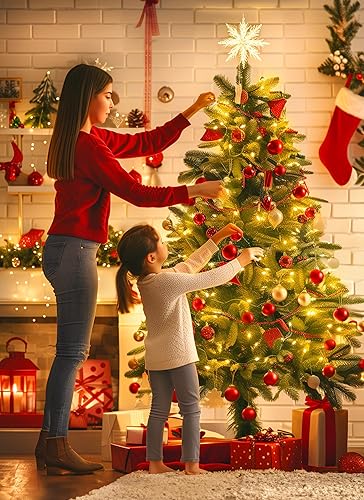 Miniatura 6 de Guirnalda de luces de Navidad con 100 bombillas transparentes en cable blanco, aprobada por UL para uso en interiores y exteriores, luces de árbol