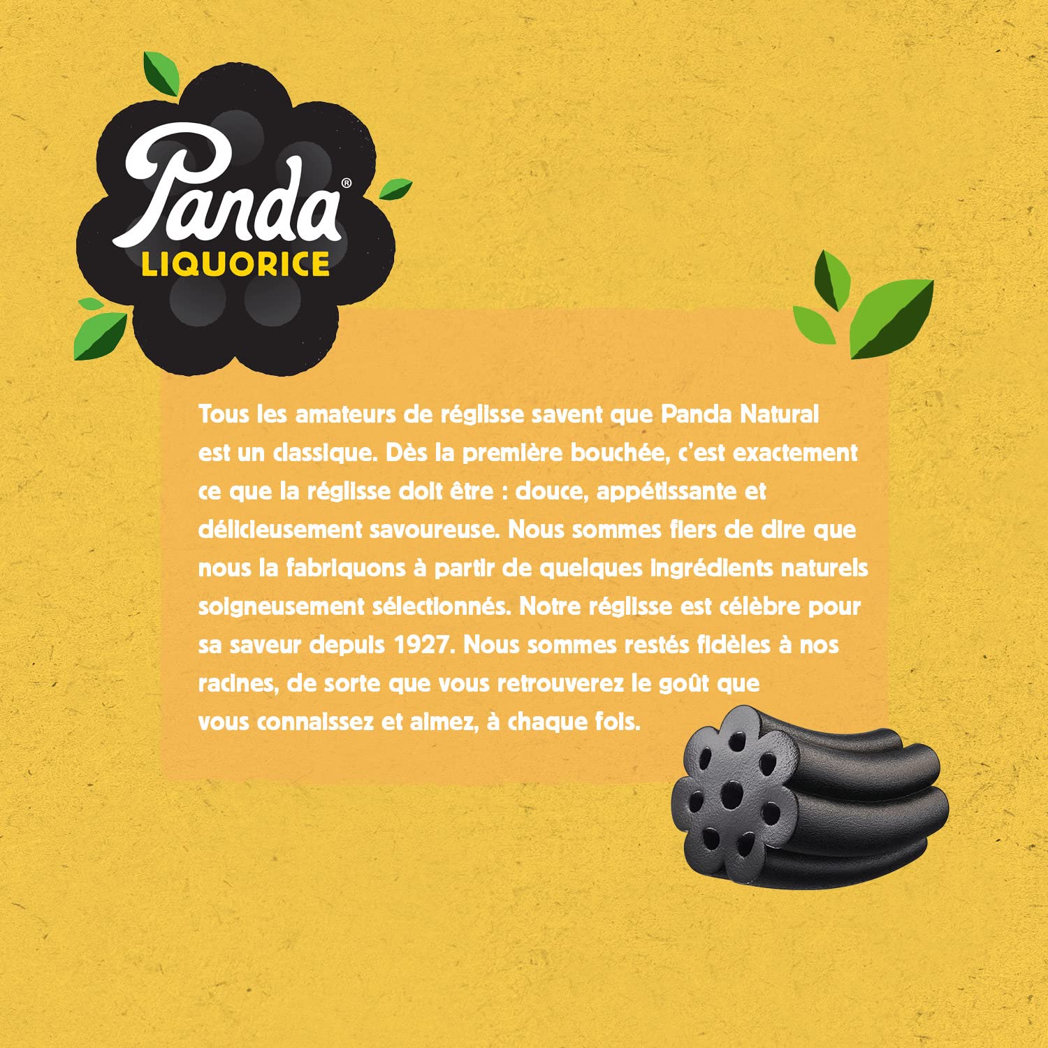 Panda Bonbons de Réglisse Naturelle Douce et Originale, 240 g (Lot de 12)
