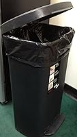 Vista 2 de Plasticplace 12-16 Gallon Trash Bags, 1.0 Mil, Black Tall Garbage Can Liners, 24" x 31" (250 Case)