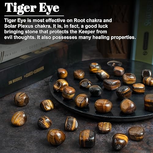 Miniatura 2 de ZAICUS Piedras pulidas y cristales de ojo de tigre a granel, piedras preciosas irregulares pulidas naturales y cristales para Wicca, relleno de