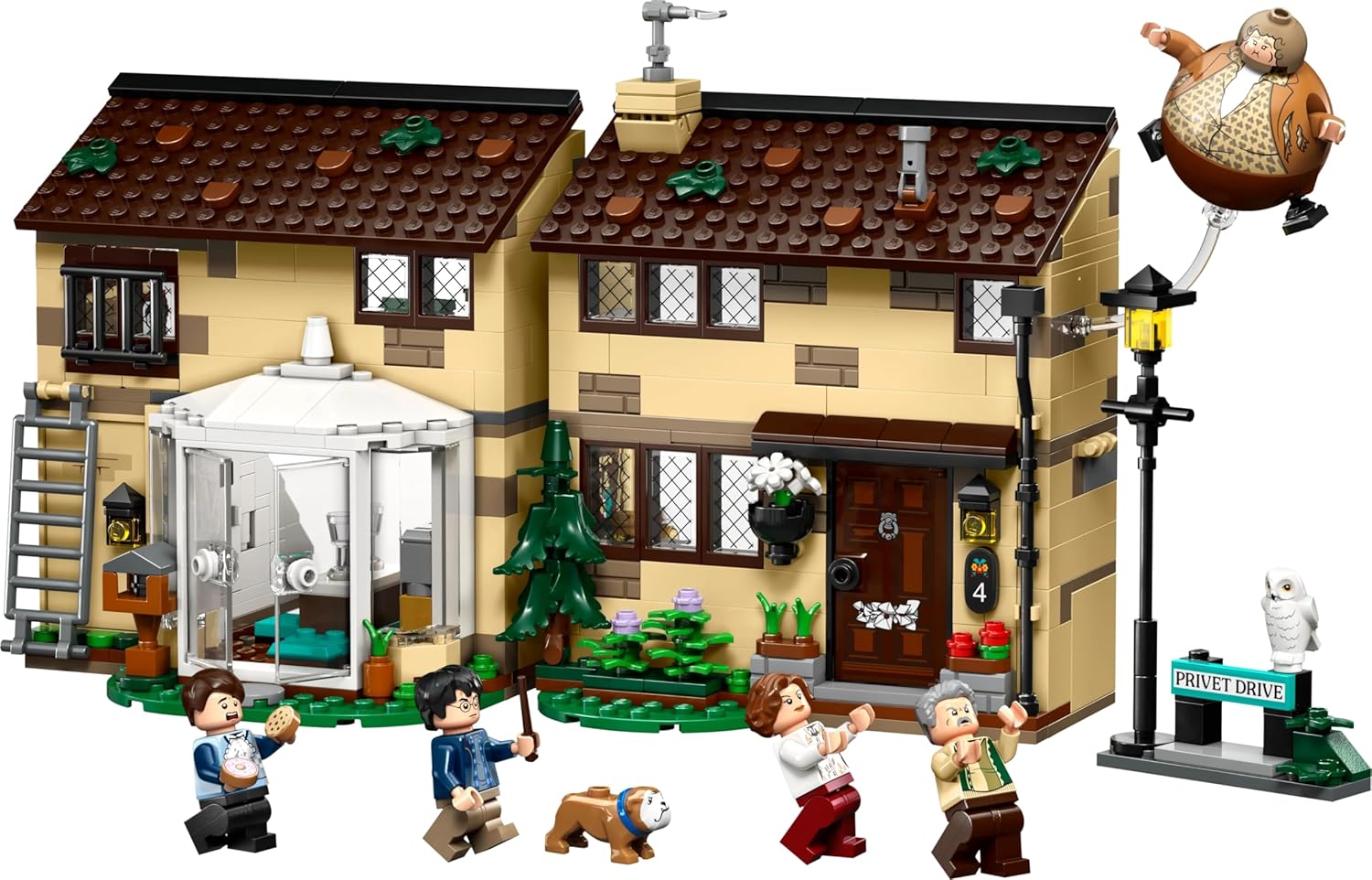 Lego 76451 Harry Potter Privet Street: Aunt Marge's Coming Toy Birthday Present Blocks Boys Girls Children 8 Years Old 9 Years Old 10 Years Old Elementary School Harry Potter Goods Pretend Play