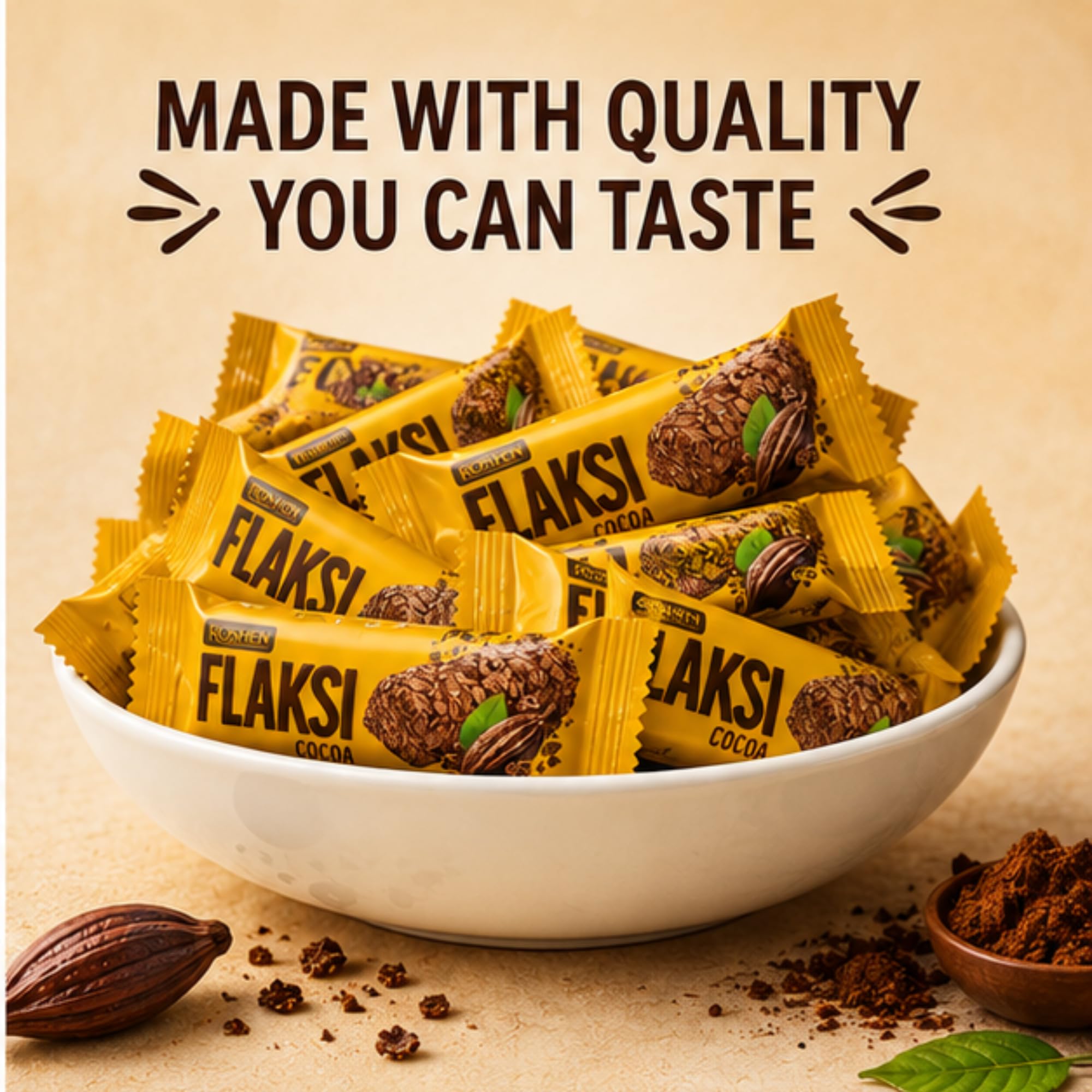 Roshen Flaksi Cocoa Sweets with Crispy Wafer Flakes, 50 Pieces, 500g (Product Of South Africa) From DECADENT FOODS 4