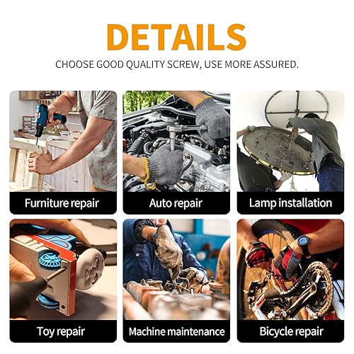 Miniatura 7 de Tornillos de cabeza de botón M6 x 0.394 in, 0.472 in, 0.630 in, 0.787 in, 0.984 in, cabeza de botón, acero de aleación de grado 10.9, unidad