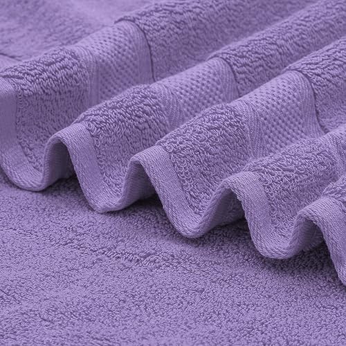 Miniatura 7 de MoNiBloom Juego de 11 toallas de baño 100% algodón para baño, hogar, spa, gimnasio, ducha, contiene 1 toalla de baño de 27 x 54 pulgadas, 2 toallas