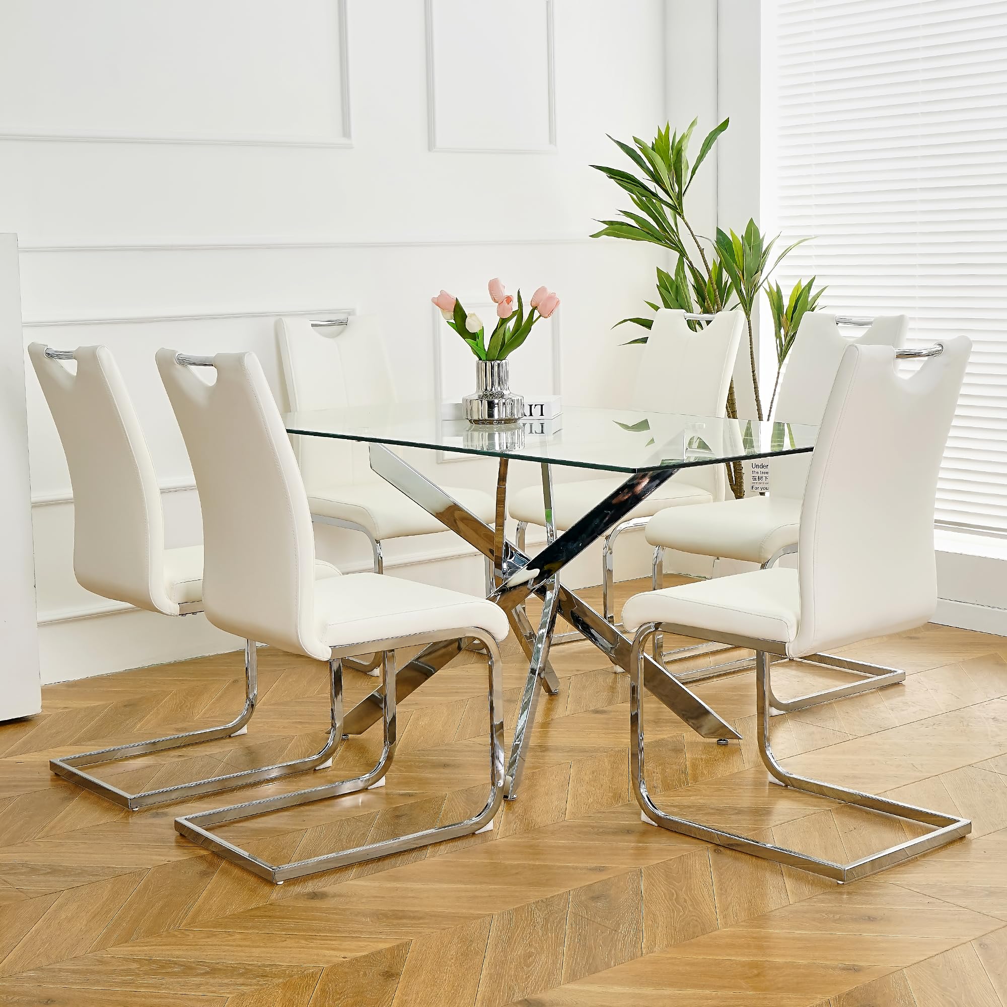 Juego De Sillas De Comedor Retro Lorenzo - Asiento Acolchado Y Patas De Madera De Haya - Estilo Moderno Mediados De Siglo - Para 2, 4 O 6 Piezas