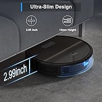 Vista 7 de Tikom G8000 Pro Robot Aspirador y Trapeador Combo, succión de 4500 Pa, 150 minutos máximo, aspiradora robótica con carga automática, silencioso