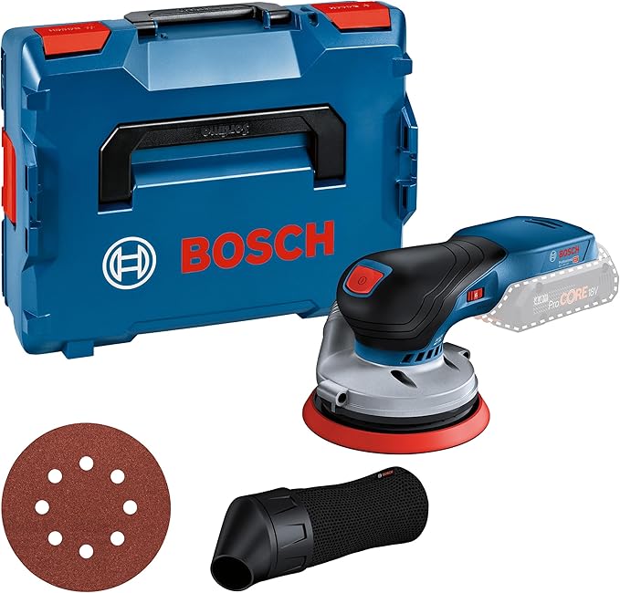Bosch Professional 18V System Levigatrice Rotoorbitale a Batteria Gex 18V-125 (Incl. Platorello (125 Mm), 1 Carta Abrasiva, Sacchetto Raccoglipolvere, senza Batterie e Caricabatterie, in L-Boxx 136)