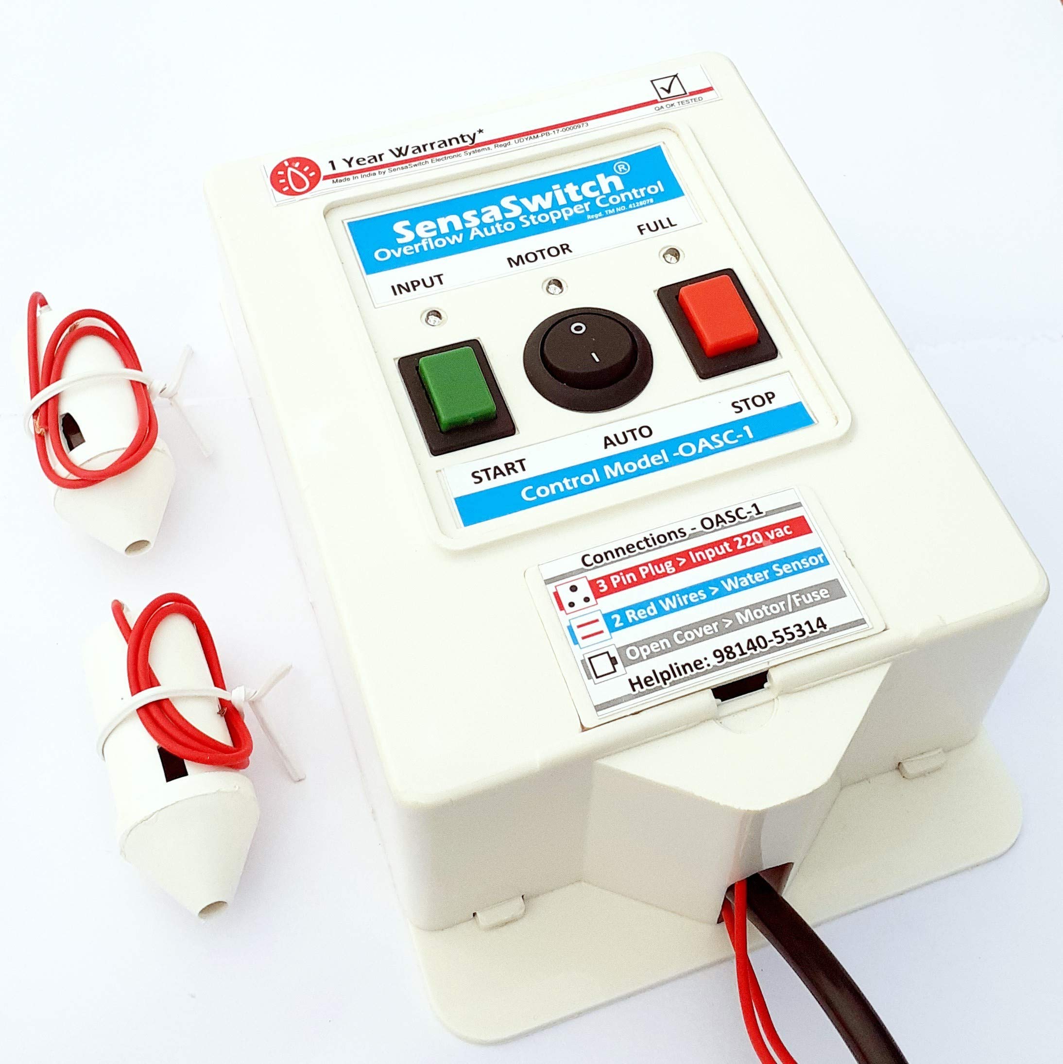 Overflow Auto Stopper Control Model - OASC-1, Start Manual Stop Automatic on Tank Full, for Single Switch (on/Off Type) Water Pump Motors Up to 2 Hp (B091338KTZ) Amazon Price History, Amazon Price Tracker