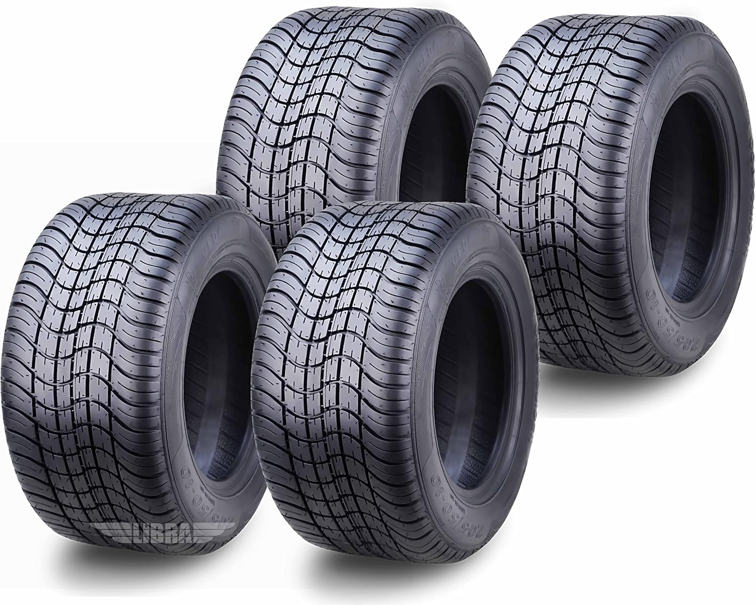 ROADGUIDER 205/50-10 Golf Cart ATV Tires 4 Ply 205/50x10 -Set 4-14002