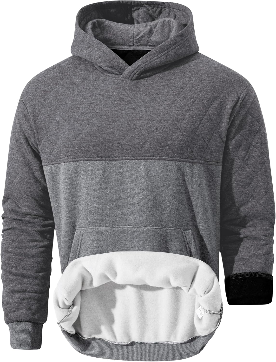 Men's Casual Hooded Collar Sweatshirts Long Sleeve Drawstring Pullover Graphic Hoodies with Pockets - Image 4