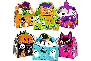 KiDEPOCH Halloween Party Favors Cardboard Treat Boxes