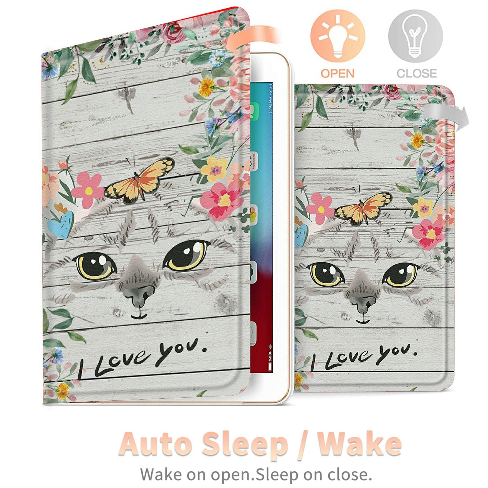 Amazon.com: Cat Flowers Case for All-New Kindle Fire HD 10