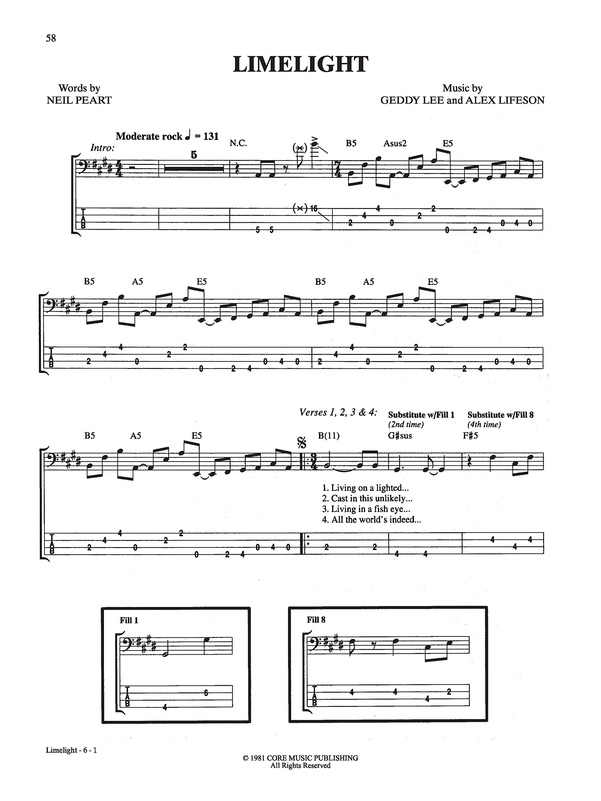 Rush Deluxe Bass Tab Collection: Authentic Bass Tab