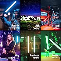 Vista 5 de Mettlelite LS800C RGB LED Light Stick Luz de Video de Salida Continua a Todo Color 3.2 pies con Control por APP 2800K-8000K CRI96 TLCI 97 RGB CCT