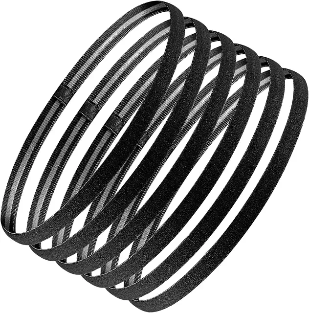 Bandeau Cheveux Homme - 6 Pcs Élastique Antidérapant pour Sport Yoga Football