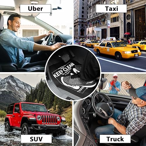 Miniatura 2 de Alfombrillas desechables para automóvil, 50 unidades, cubierta protectora para automóvil, ajuste universal, alfombrilla protectora delantera y