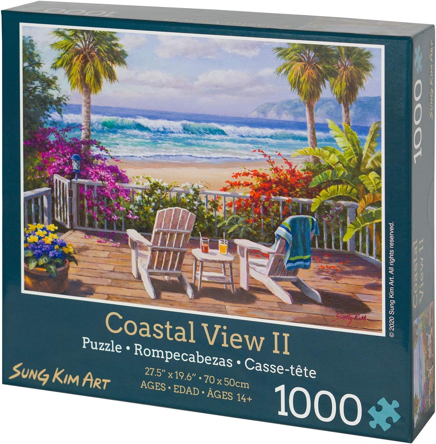 Sung Kim Art - Landscape Art Jigsaw Puzzle 1000 Piece for Adults (Coastal View II) : Toys & Games