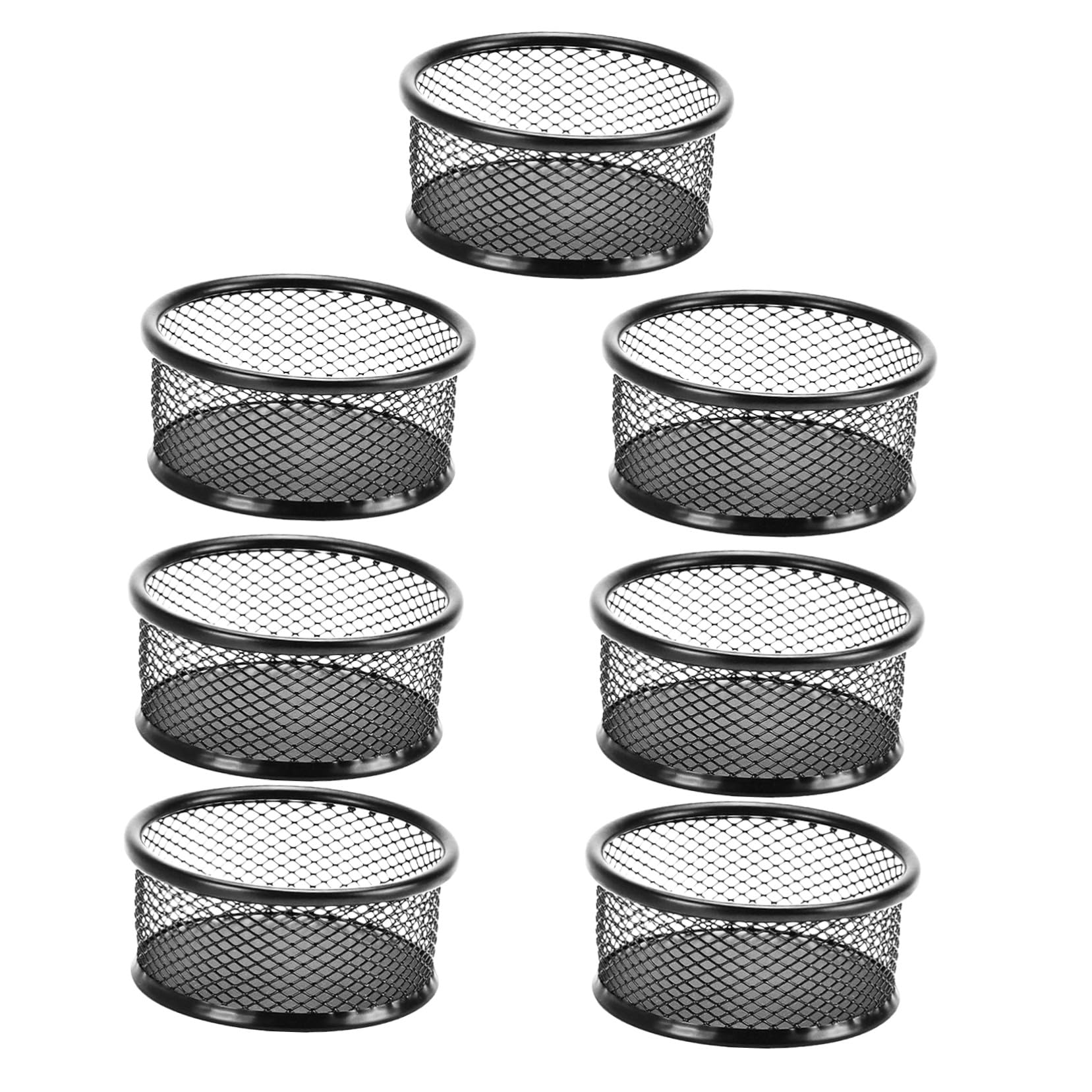 Support maille métallique pour trombones distributeur bureau ouvert 7 pièces
