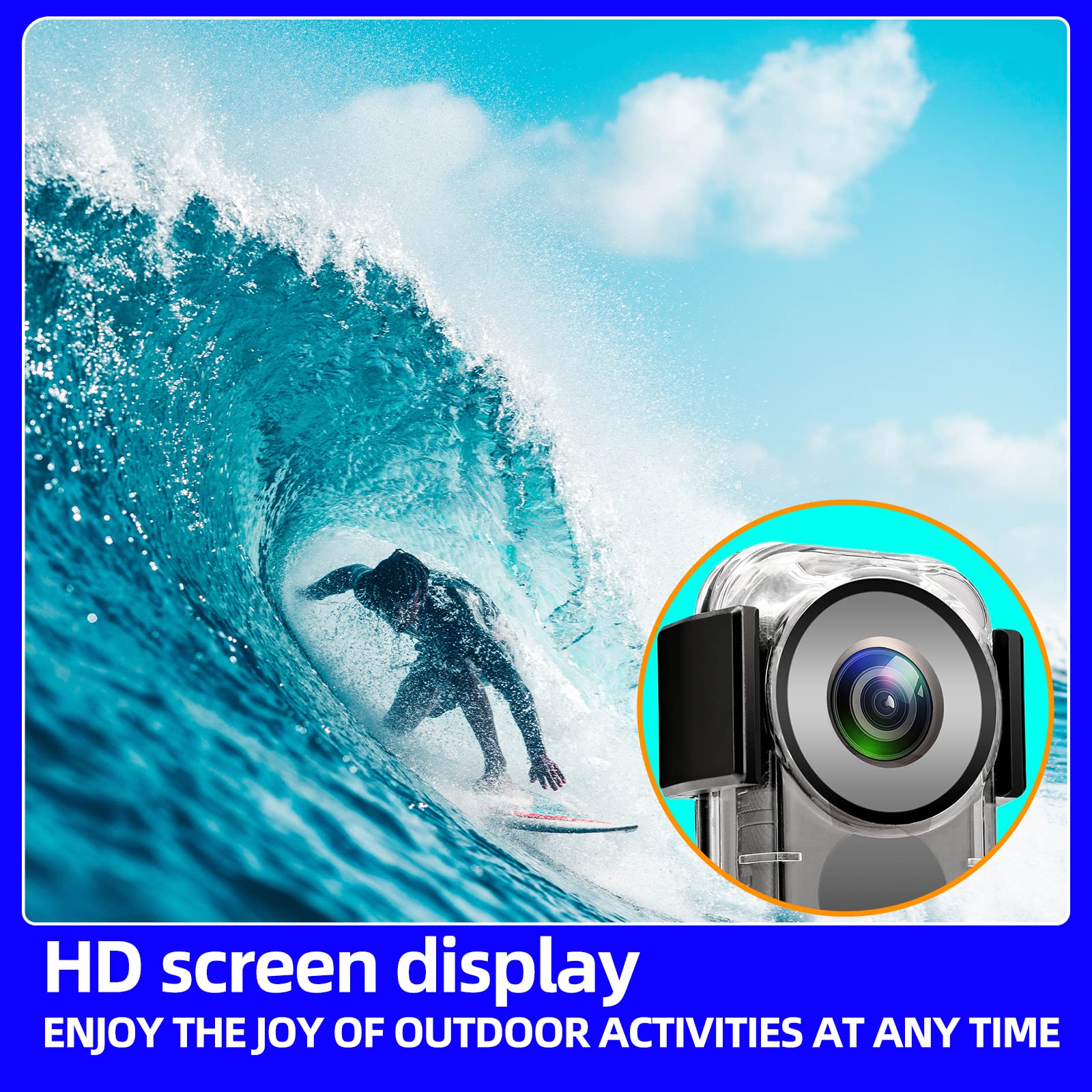 Funda Impermeable para cámara de acción Insta 360 One X2, Carcasa Protectora de Buceo subacuático de 30 m con Accesorios de Soporte