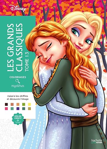 Coloriages mystères Disney - Grands classiques Tome 13: Colorie les chiffres et découvre l'image - 1
