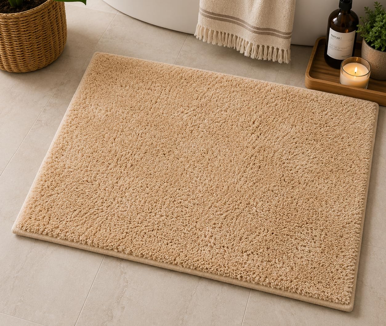Grey Gold Kitchen Mats - Set of 2 -10